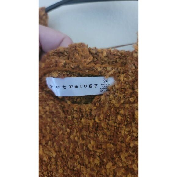 Retrology Plush Soft Ginger Root Pullover Sweater Size 2X NWT - Picture 2 of 5